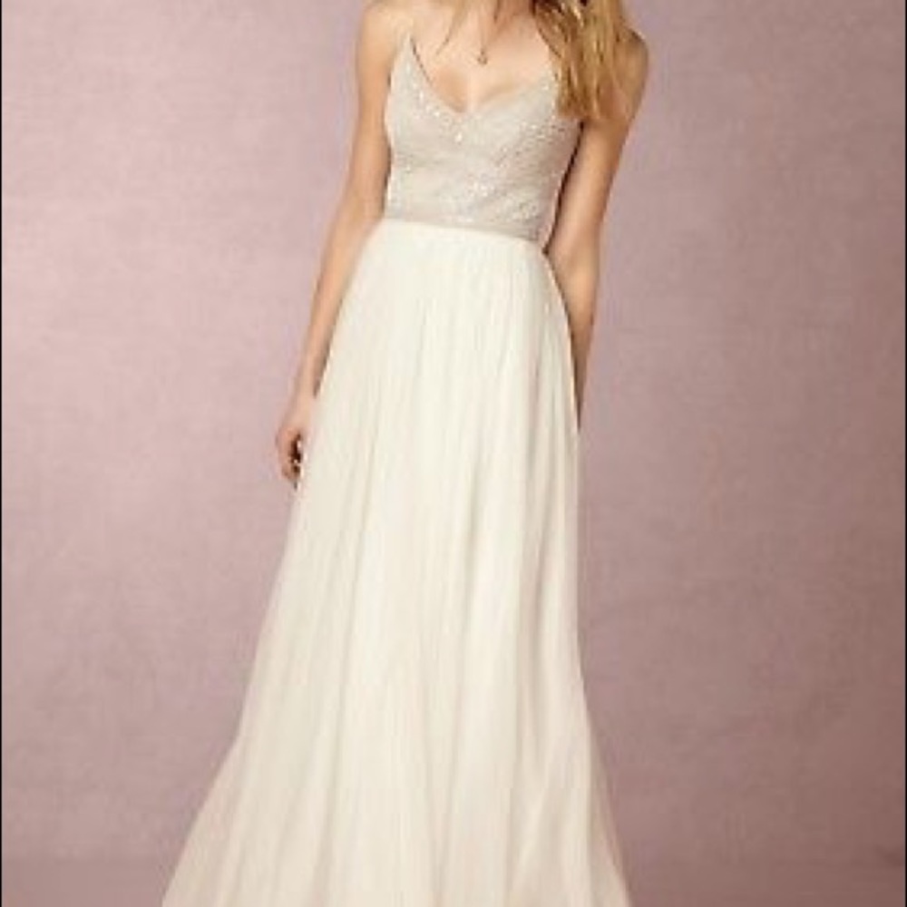 BHLDN Adrianna Papell size 10 dress Anthropology